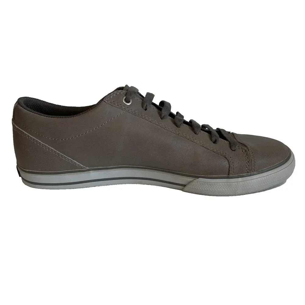 Teva Mens Cap Toe Brown Leather Laced‎ Casual Sneakers, Size 10